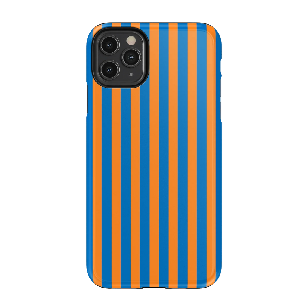 Go New York | Blue & Orange Stripes Case