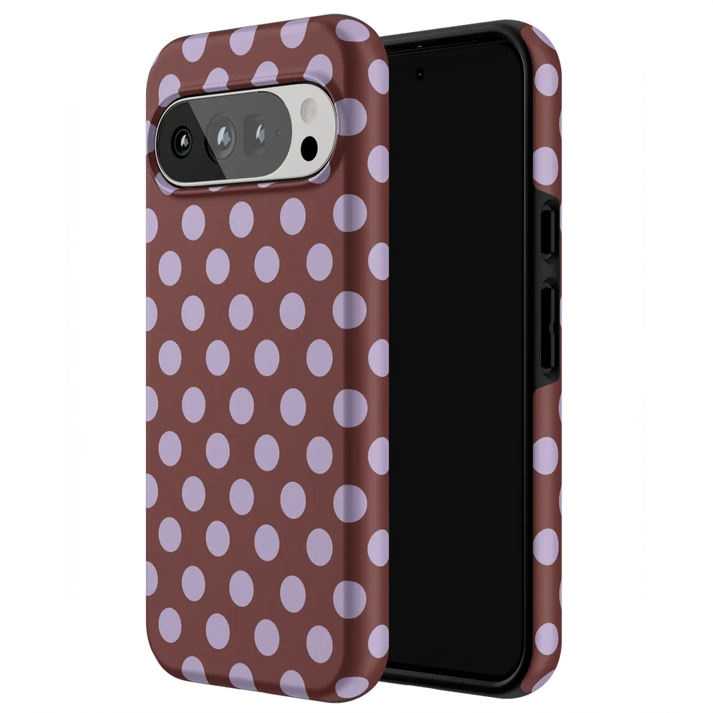 Spotted in SoHo | Burgundy Polka Dot Case