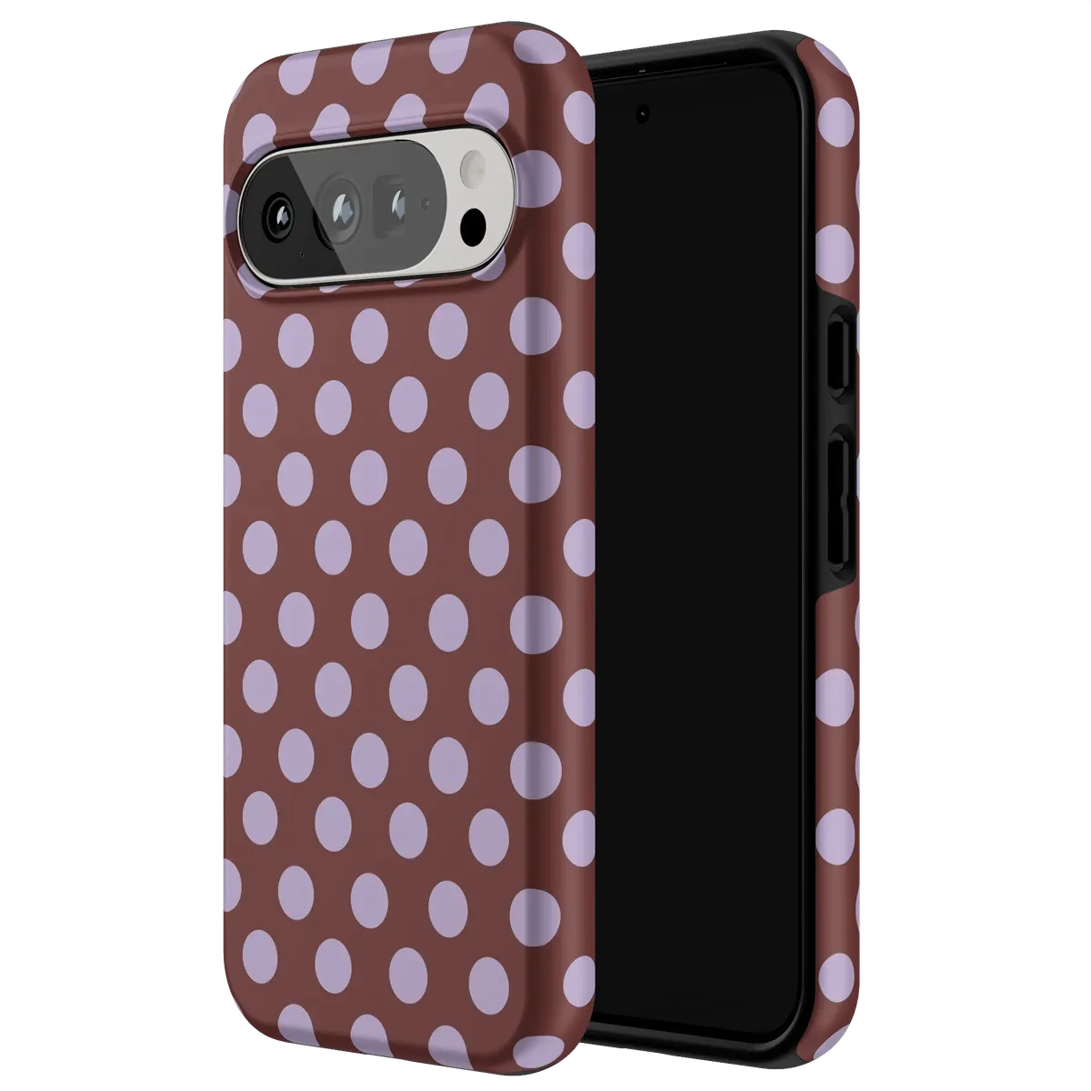 Spotted in SoHo | Burgundy Polka Dot Case