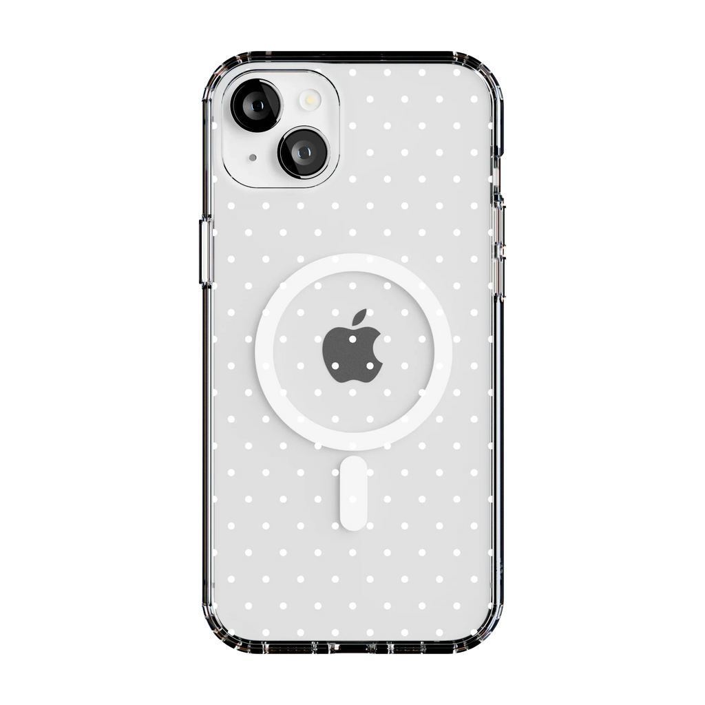 On the Dot | White Polka Dot Case
