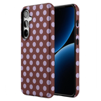 Spotted in SoHo | Burgundy Polka Dot Case