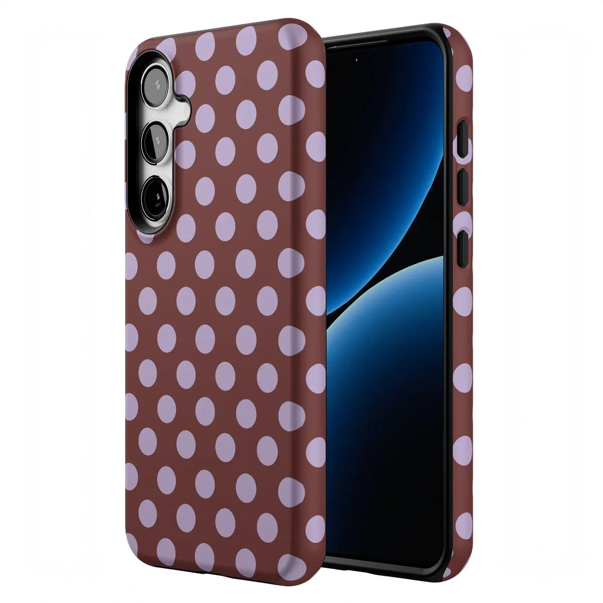 Spotted in SoHo | Burgundy Polka Dot Case