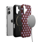 Spotted in SoHo | Burgundy Polka Dot Case