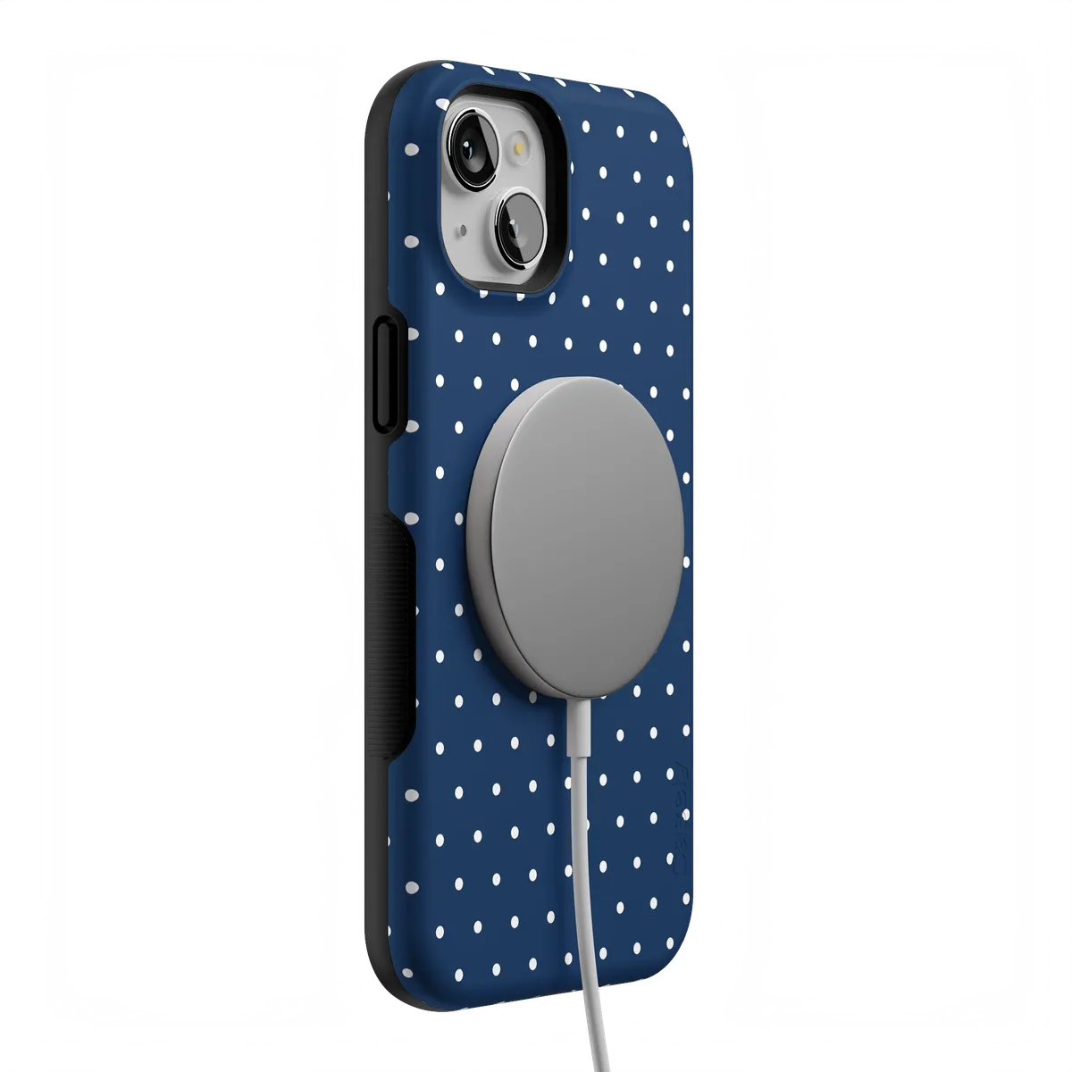 On the Dot | Navy Polka Dot Case