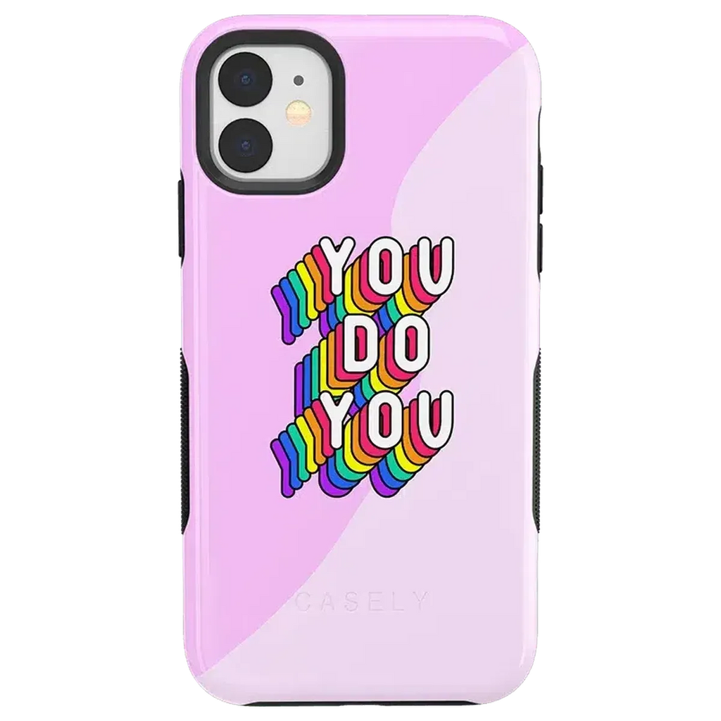 YOU DO YOU | Purple Print iPhone Case