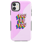 YOU DO YOU | Purple Print iPhone Case