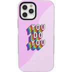 YOU DO YOU | Purple Print iPhone Case
