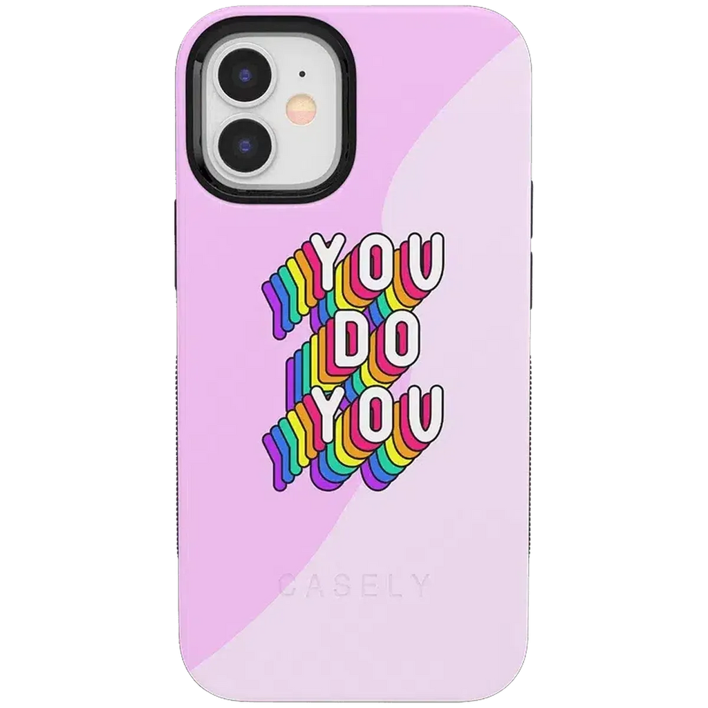 YOU DO YOU | Purple Print iPhone Case