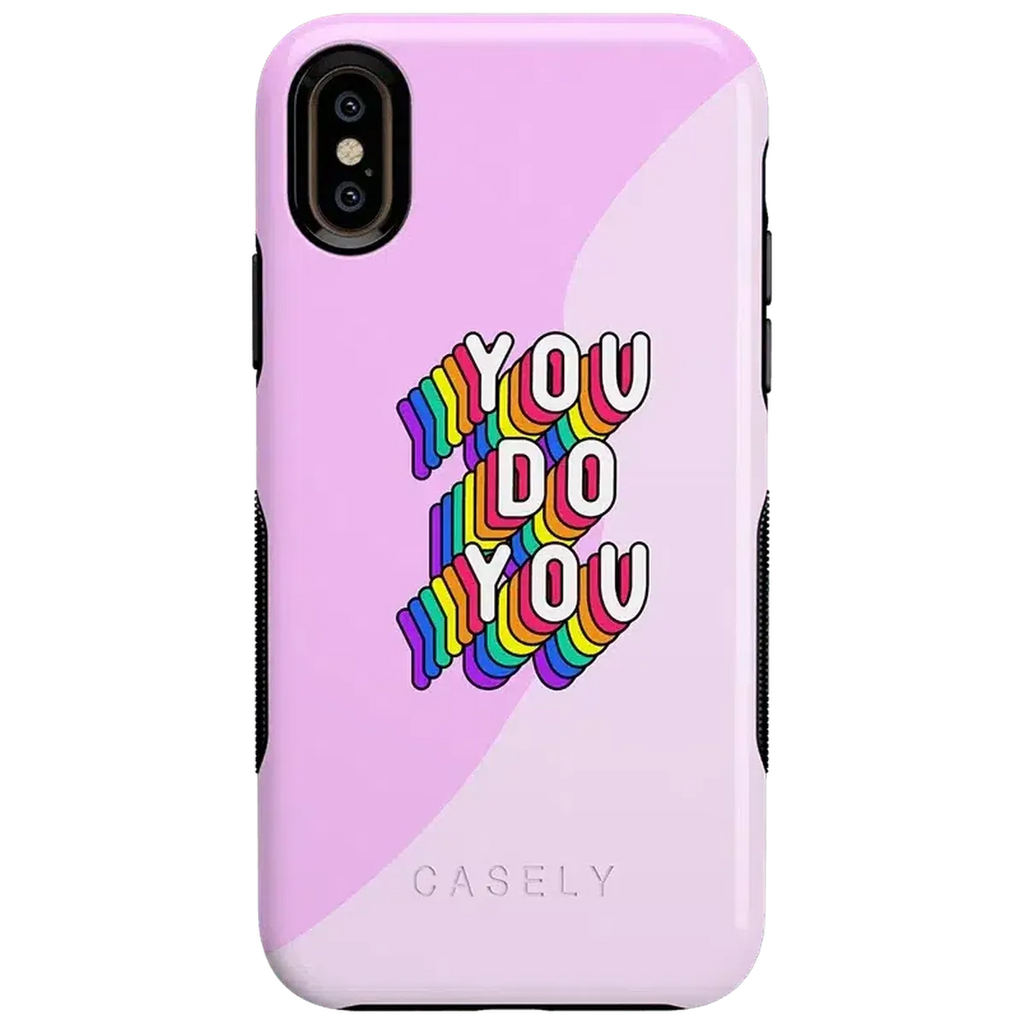 YOU DO YOU | Purple Print iPhone Case