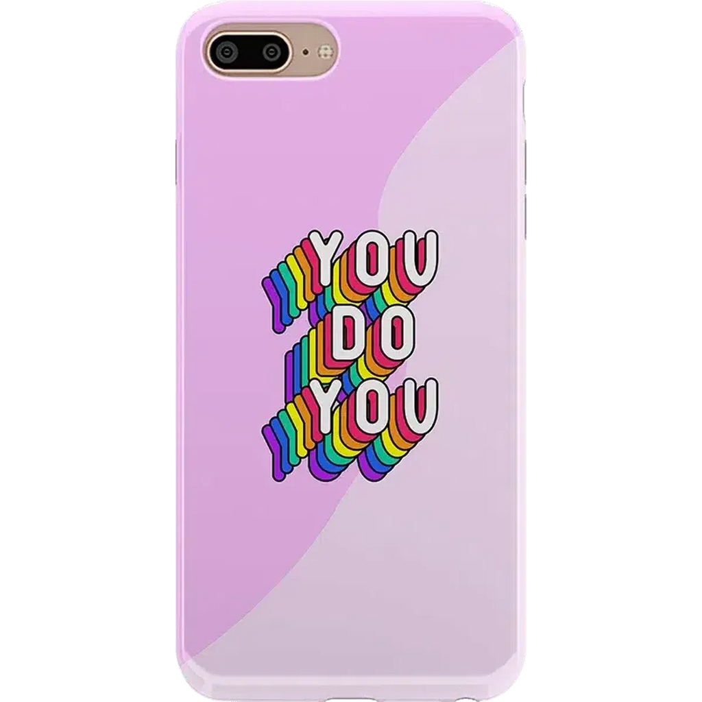 YOU DO YOU | Purple Print iPhone Case