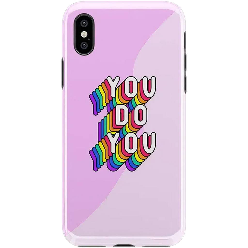 YOU DO YOU | Purple Print iPhone Case