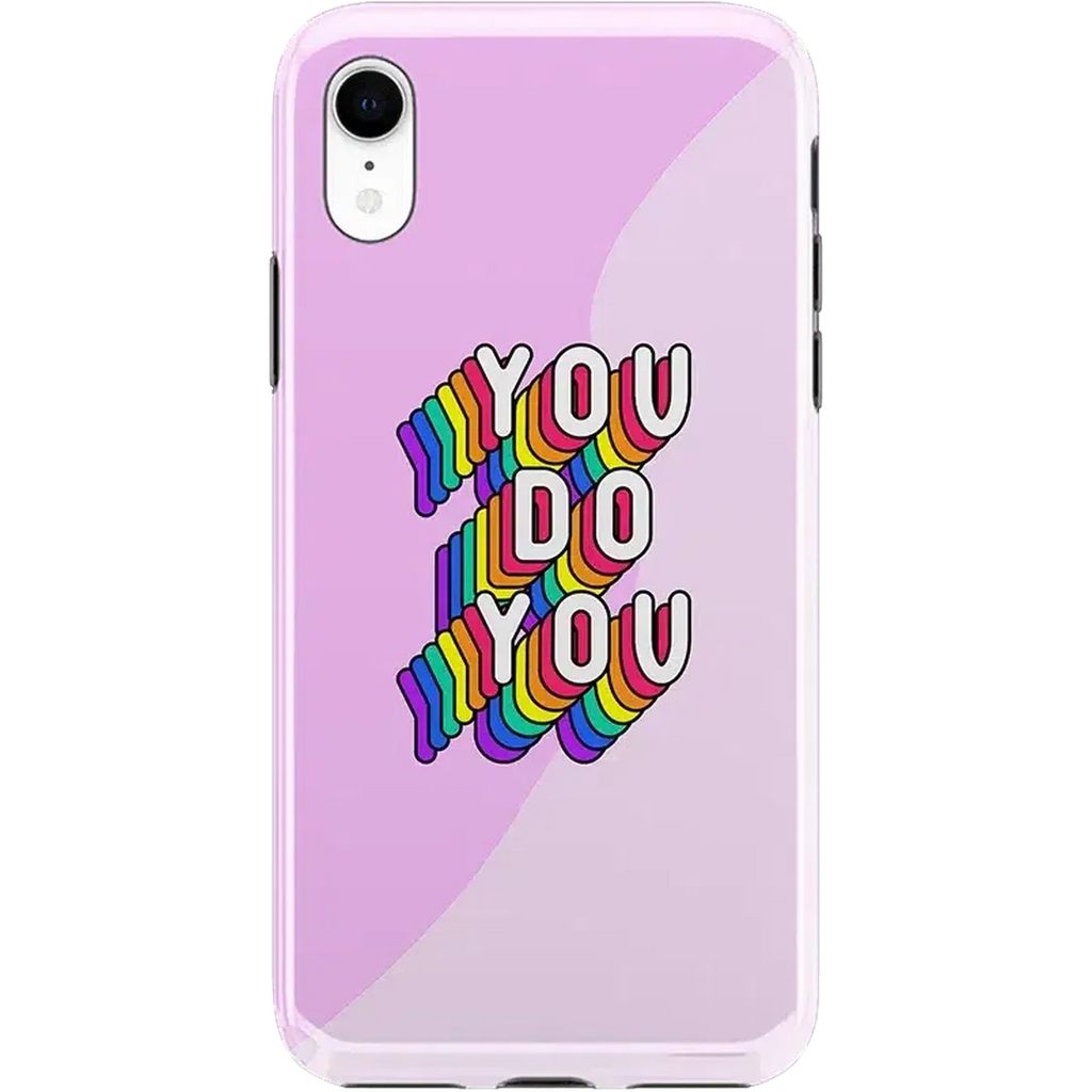 YOU DO YOU | Purple Print iPhone Case