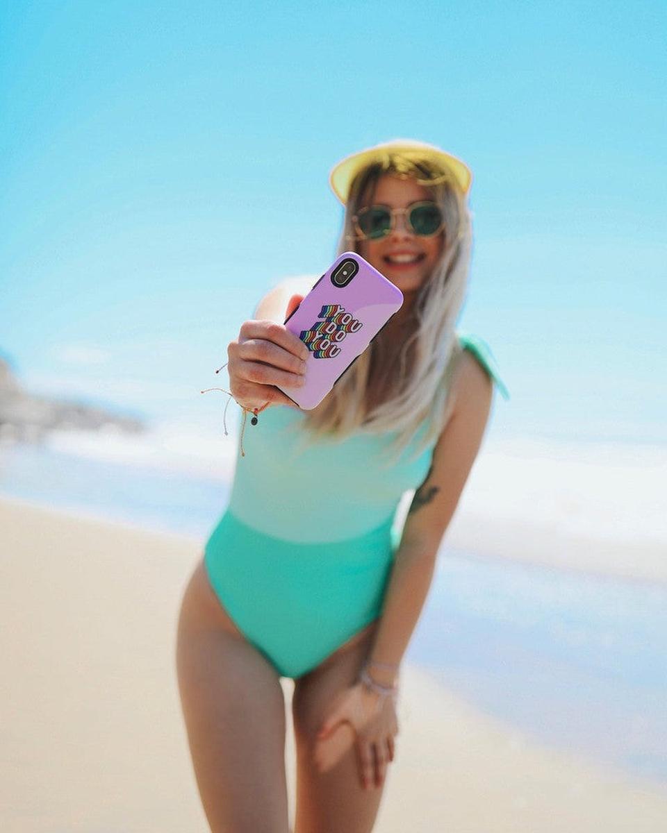 YOU DO YOU | Purple Print iPhone Case