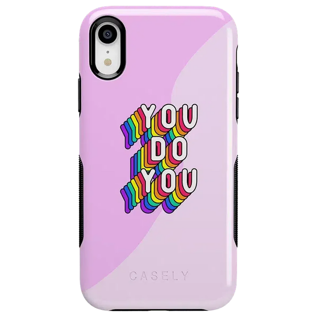 YOU DO YOU | Purple Print iPhone Case