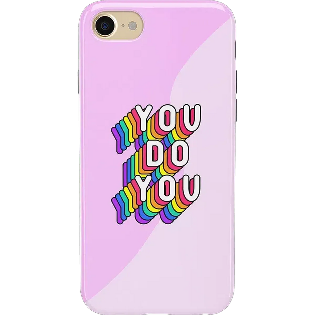 YOU DO YOU | Purple Print iPhone Case