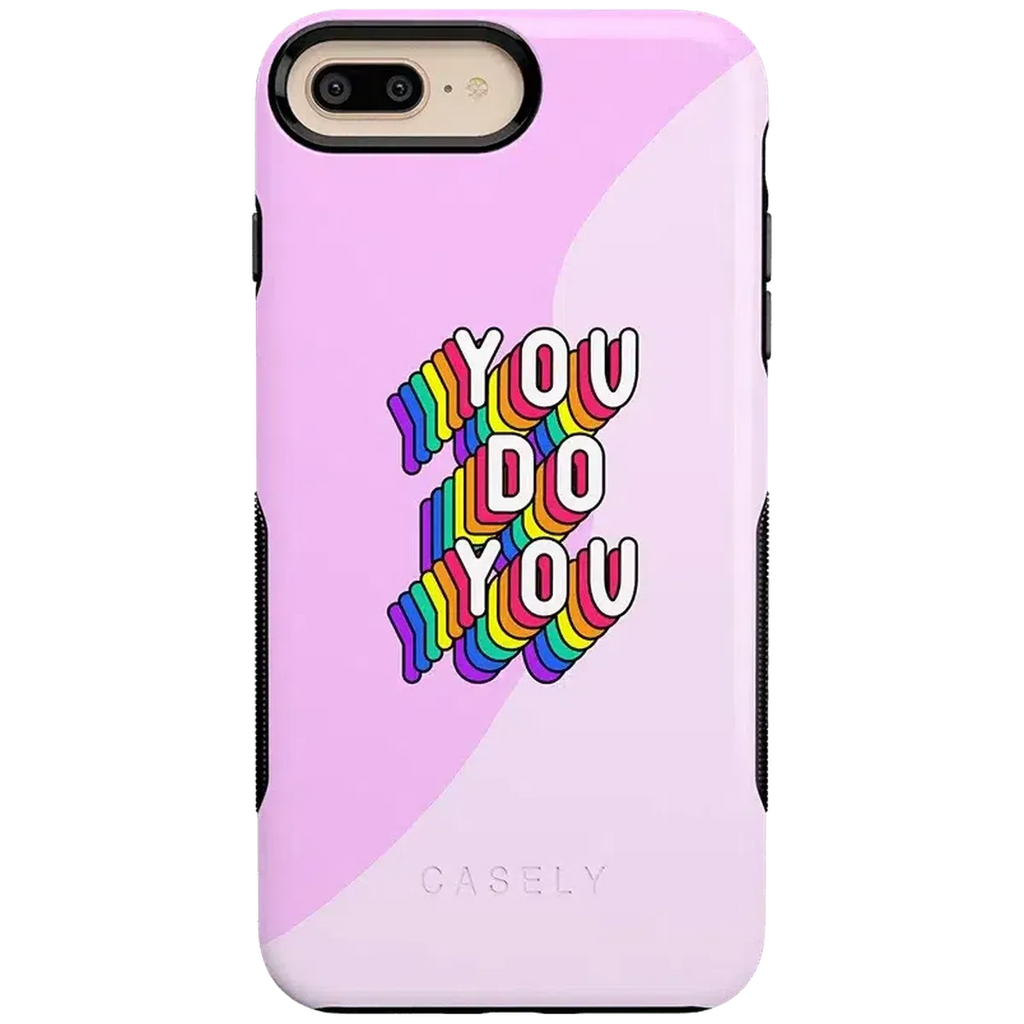 YOU DO YOU | Purple Print iPhone Case