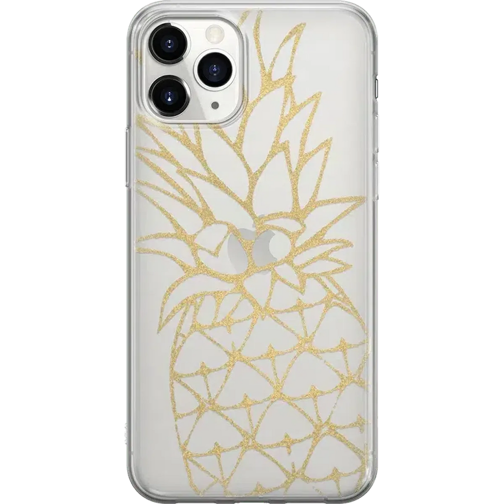 You're a Fine-Apple | Gold Pineapple Clear Case