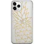 You're a Fine-Apple | Gold Pineapple Clear Case