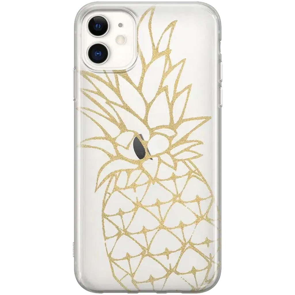 You're a Fine-Apple | Gold Pineapple Clear Case
