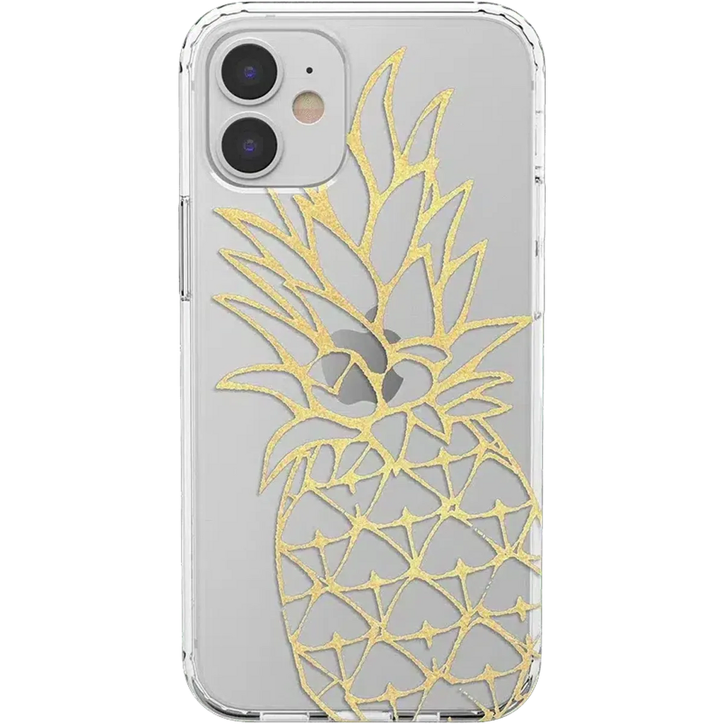 You're a Fine-Apple | Gold Pineapple Clear Case