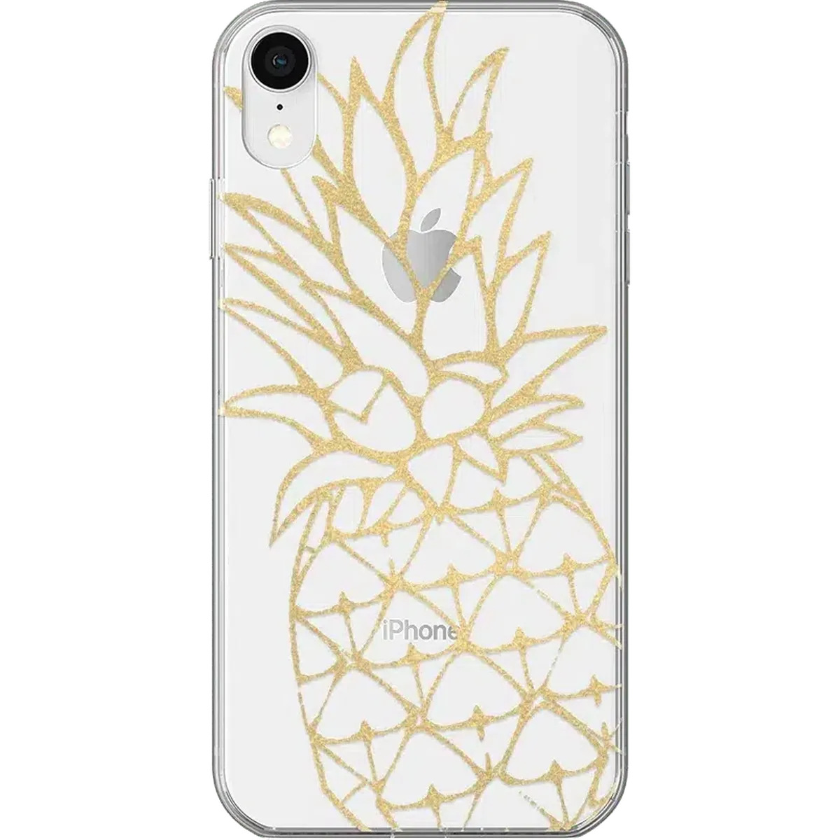 You're a Fine-Apple | Gold Pineapple Clear Case
