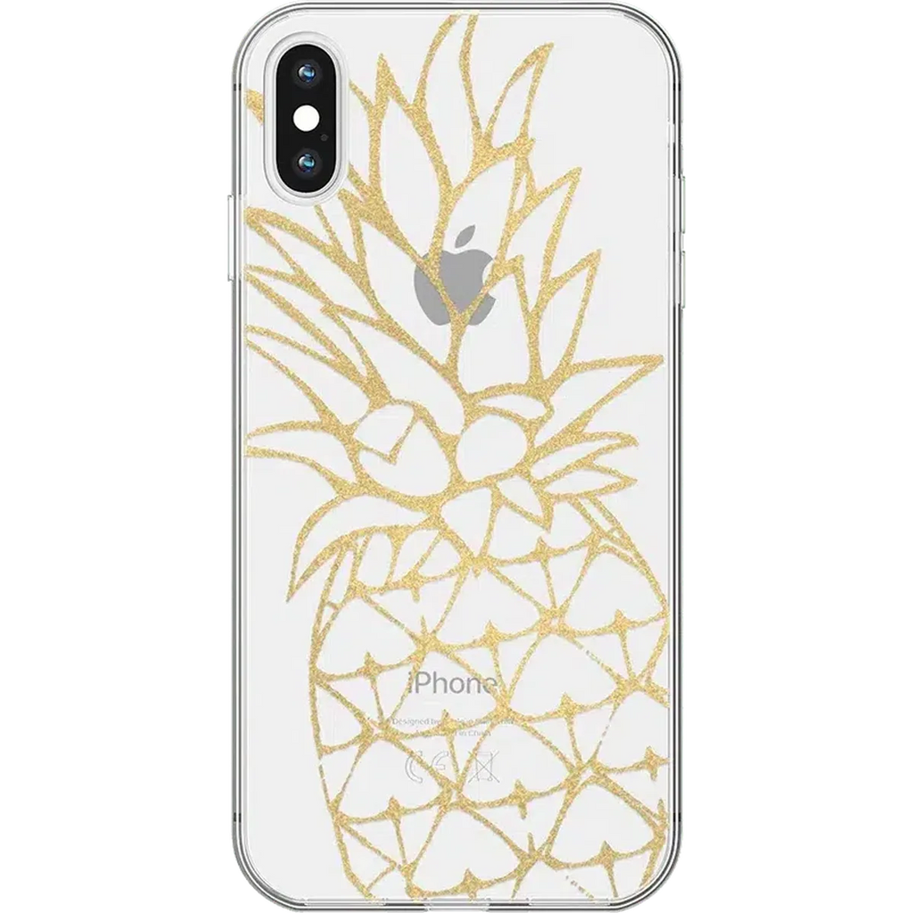 You're a Fine-Apple | Gold Pineapple Clear Case