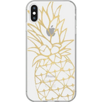You're a Fine-Apple | Gold Pineapple Clear Case