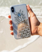 You're a Fine-Apple | Gold Pineapple Clear Case