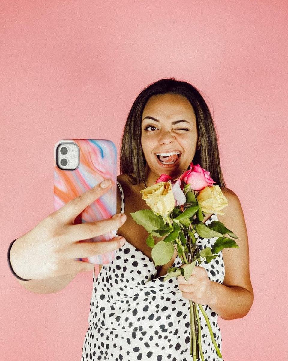 You're a Gem | Rainbow Marble Swirl Case