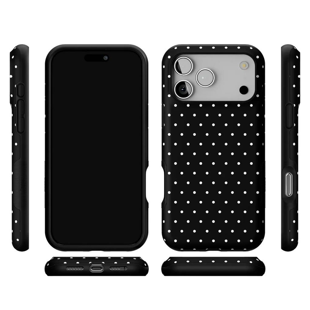 On the Dot | White Polka Dot Case