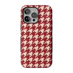 Scarlet Stitch | Red Houndstooth Case