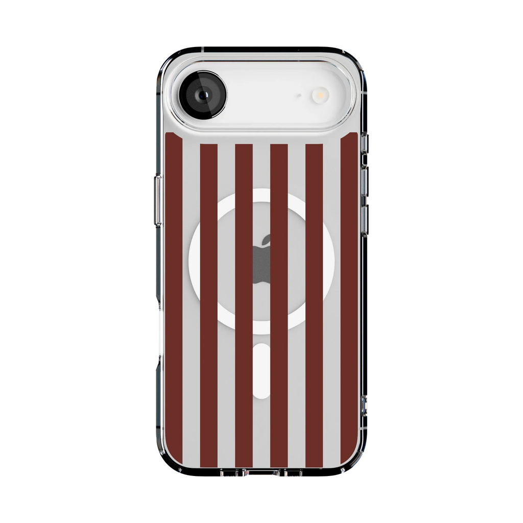 Sunday in Brooklyn | Burgundy Stripes Case