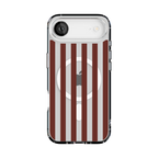 Sunday in Brooklyn | Burgundy Stripes Case