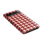 Scarlet Stitch | Red Houndstooth Case