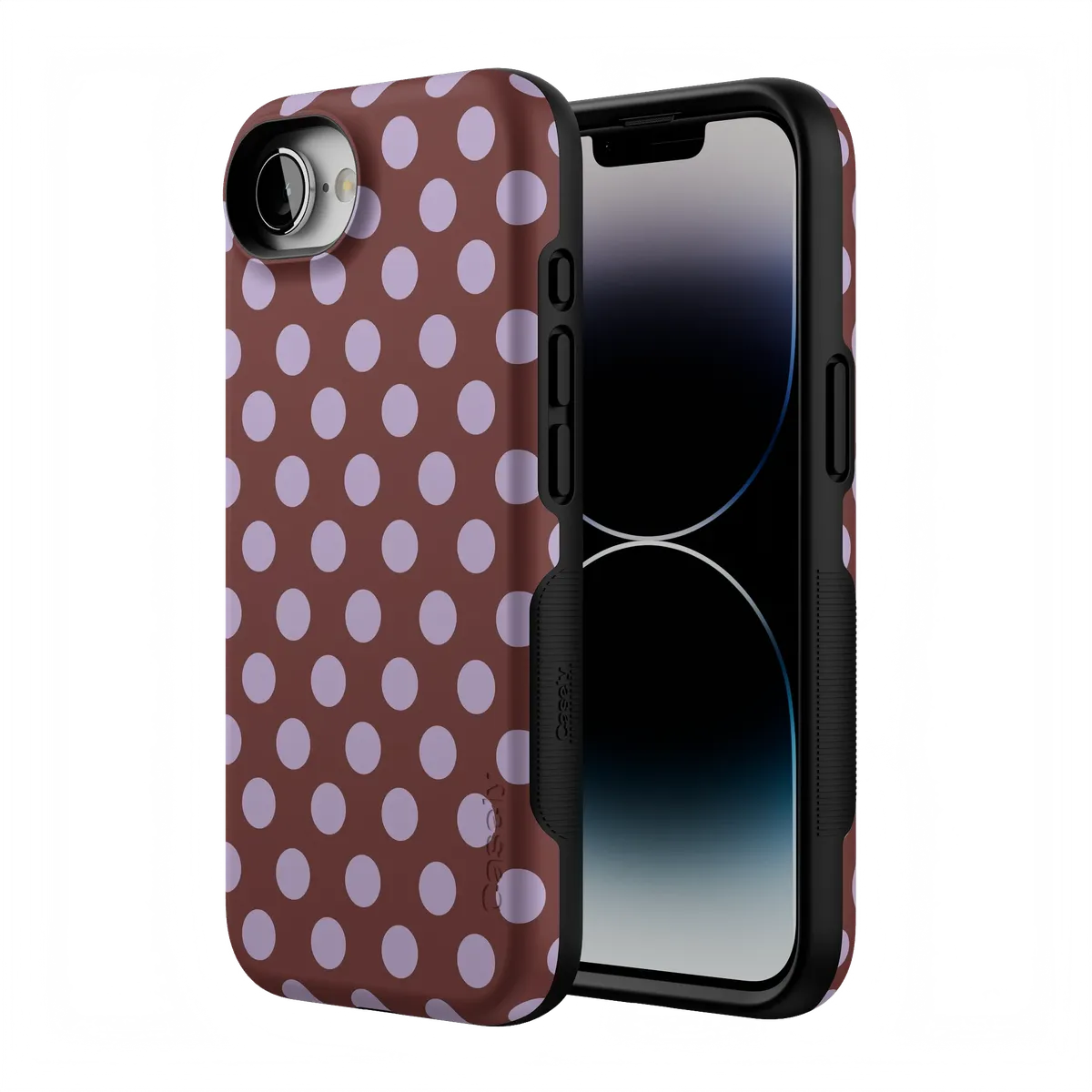 Spotted in SoHo | Burgundy Polka Dot Case