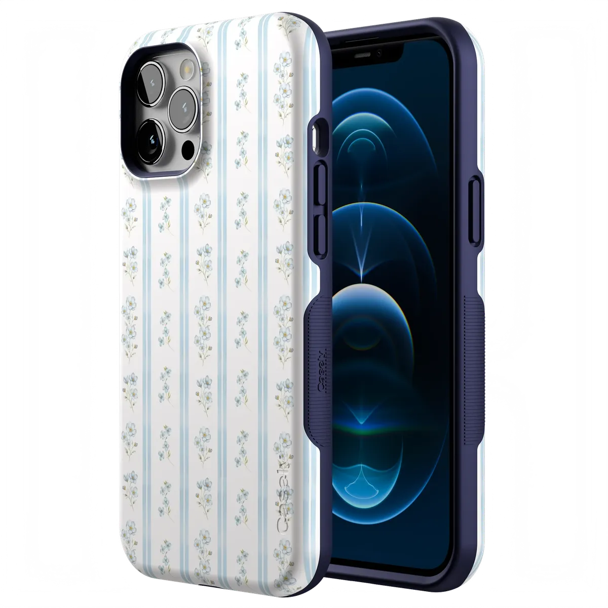 Cottage Stripe | Blue Floral Case