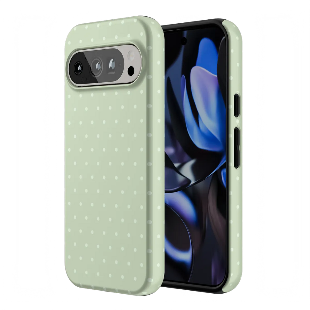 On the Dot | Green Polka Dot Case