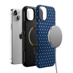 On the Dot | Navy Polka Dot Case