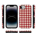 Scarlet Stitch | Red Houndstooth Case