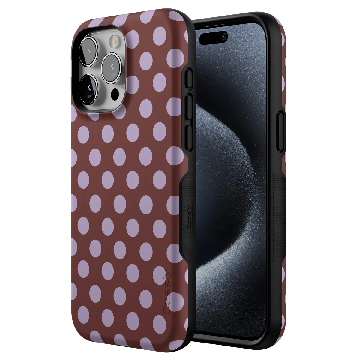 Spotted in SoHo | Burgundy Polka Dot Case