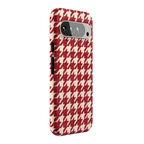 Scarlet Stitch | Red Houndstooth Case