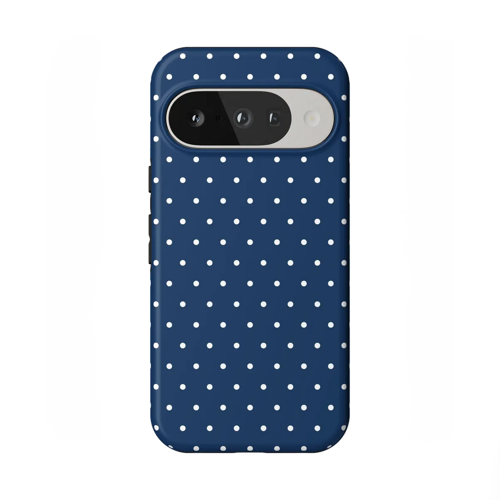 On the Dot | Navy Polka Dot Case