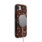 Teddy Bows | Brown Polka Dot Case
