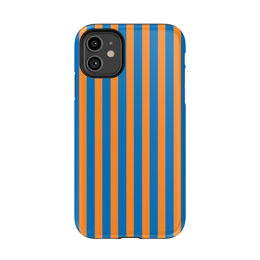 Go New York | Blue & Orange Stripes Case