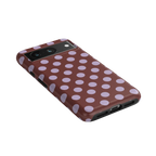 Spotted in SoHo | Burgundy Polka Dot Case