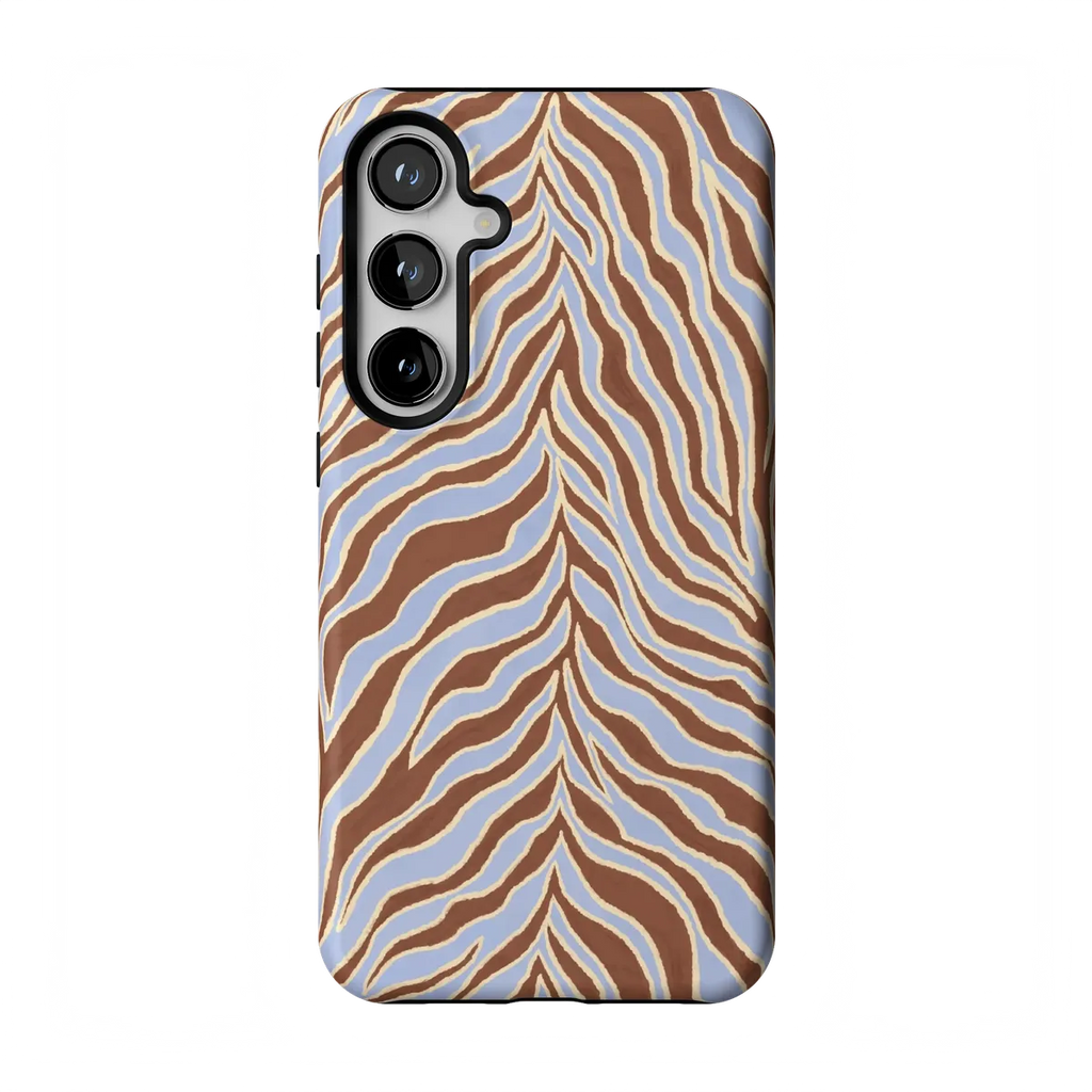 Untamed | Brown & Blue Zebra Case