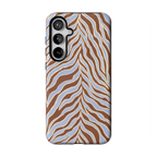 Untamed | Brown & Blue Zebra Case