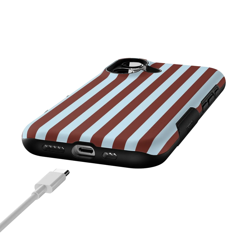 Sunday in Brooklyn | Blue Stripes Case