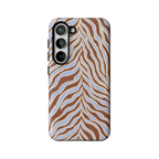 Untamed | Brown & Blue Zebra Case