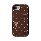 Teddy Bows | Brown Polka Dot Case
